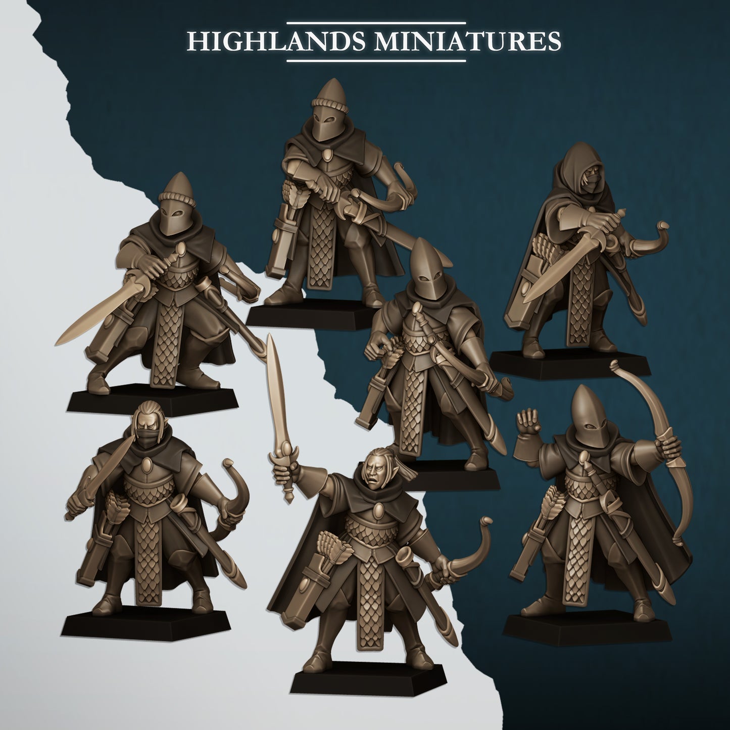 Aegean Elves- Aegean Shadows - Highlands Miniatures