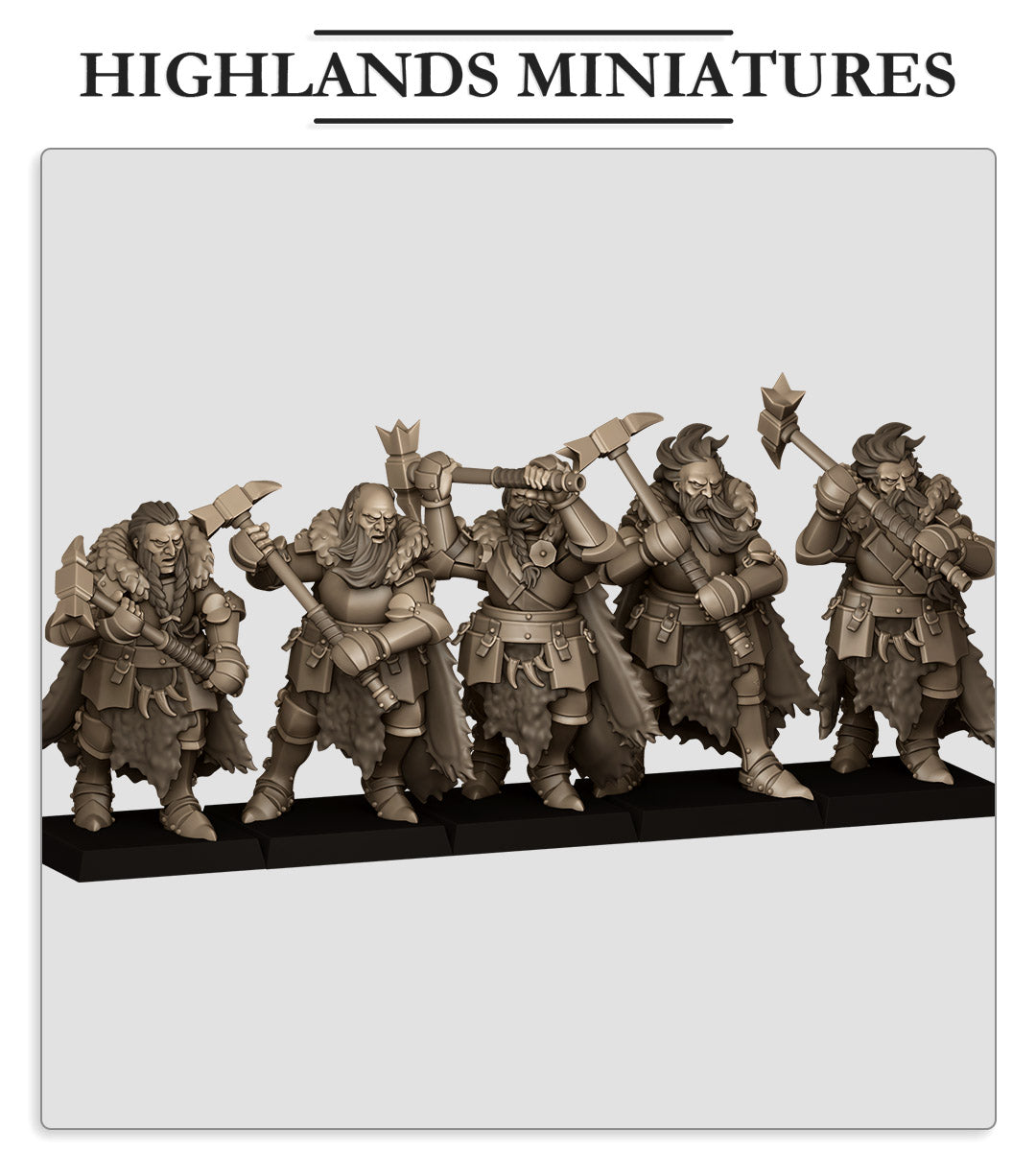 Mergenheim Knights on Foot - Highland Miniatures