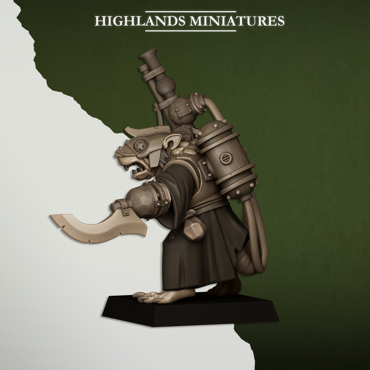Sewer Vermin – Engineer - Highlands Miniatures