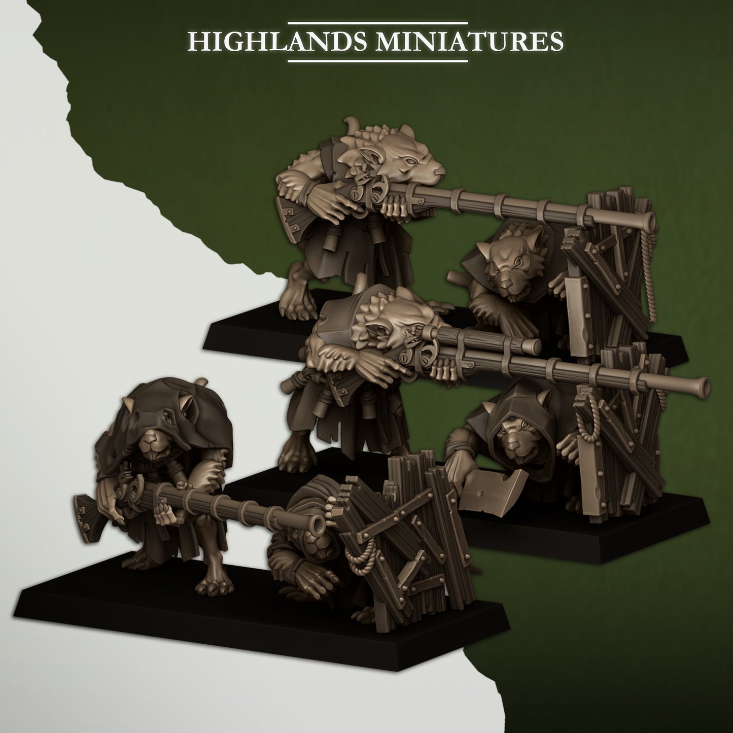 Sewer Vermin – Vermin Shooters Teams- Highlands Miniatures