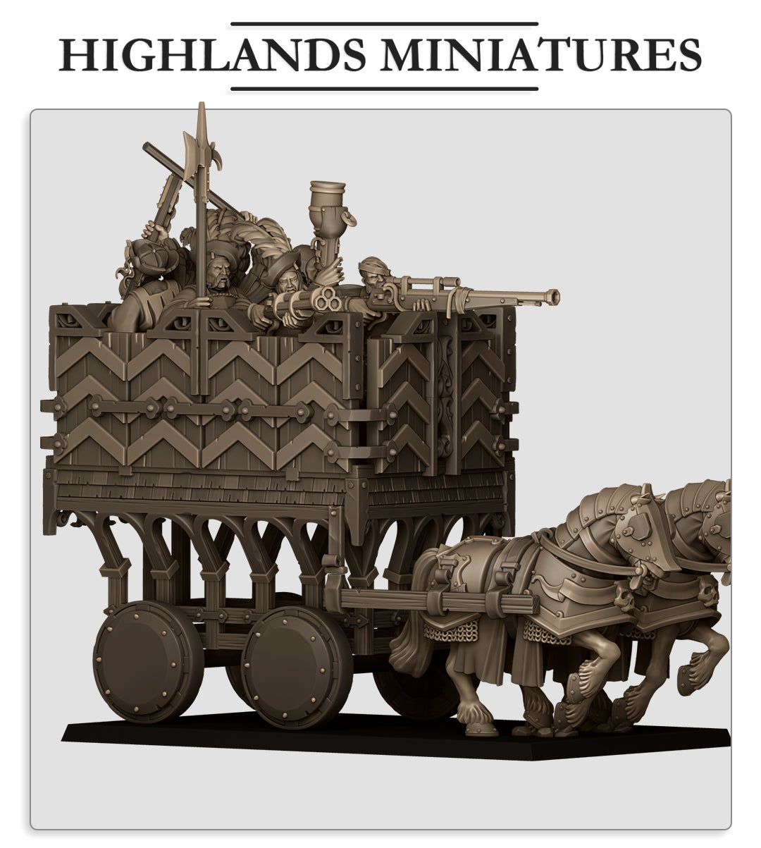 Sunland Armored Wagon - Highland Miniatures