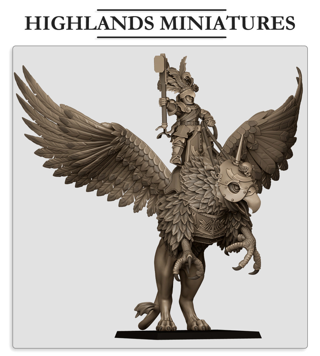 Sunland Emperor on Griffon - Highland Miniatures