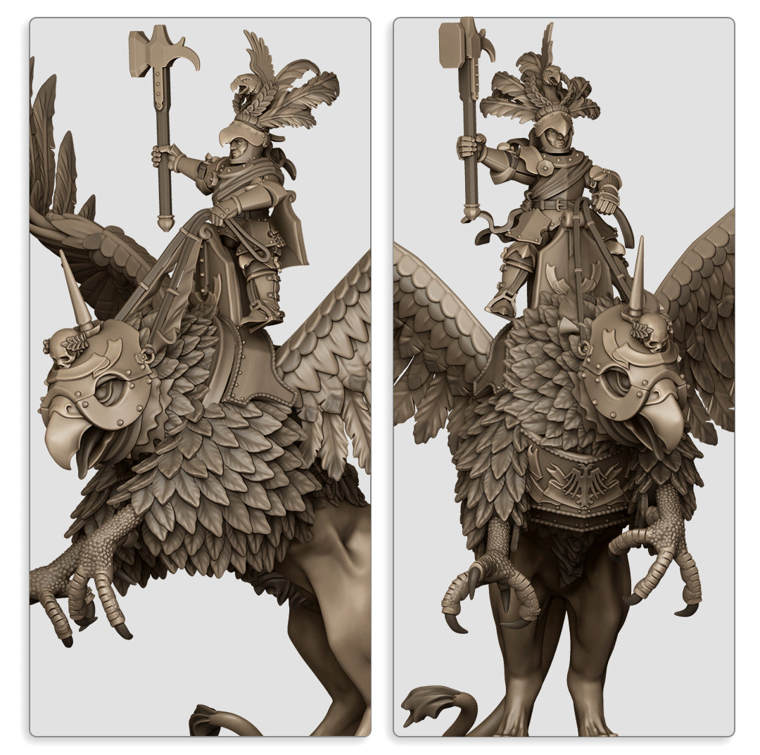 Sunland Emperor on Griffon - Highland Miniatures