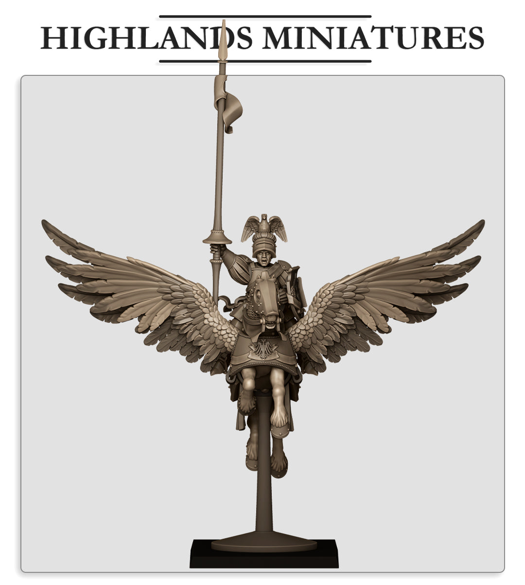 Sunland General on Pegasus - Highland Miniatures