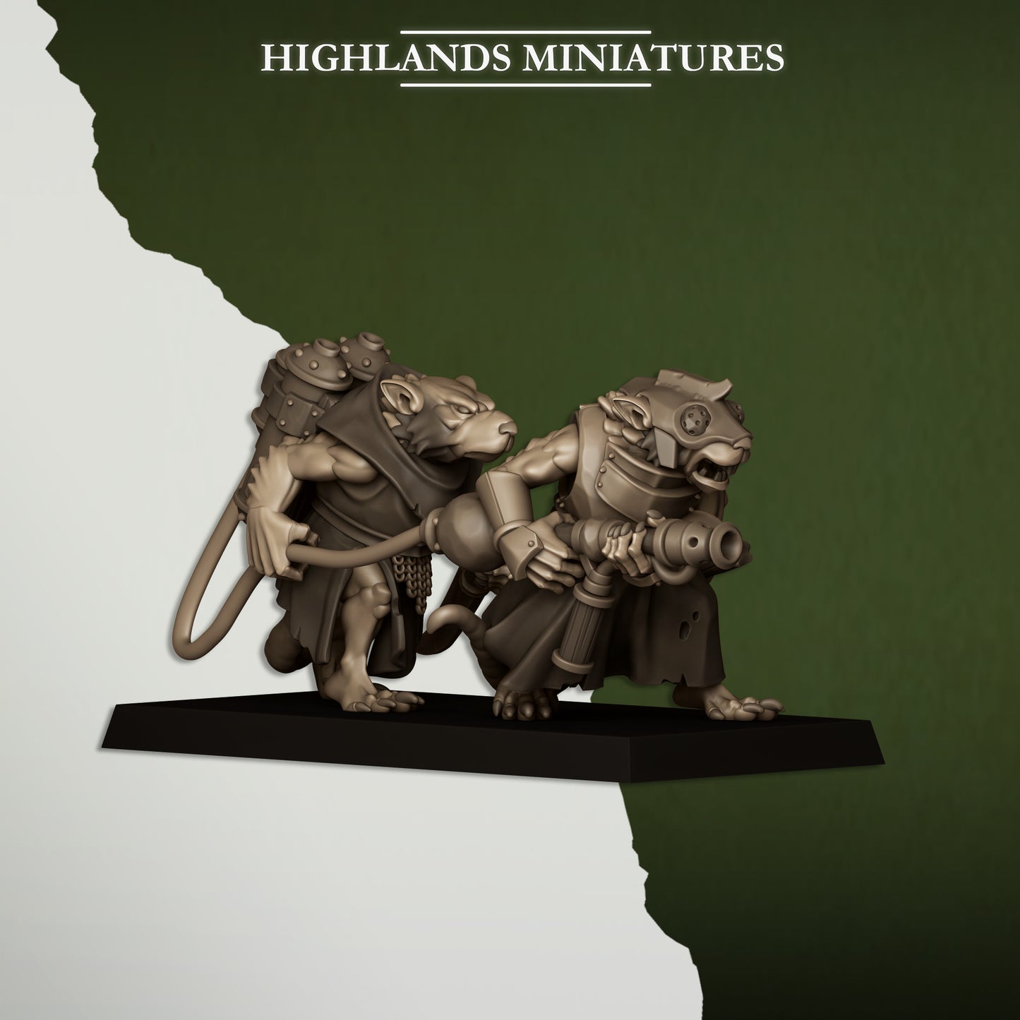 Sewer Vermin – Heavy Weapons Teams - Highland Miniatures