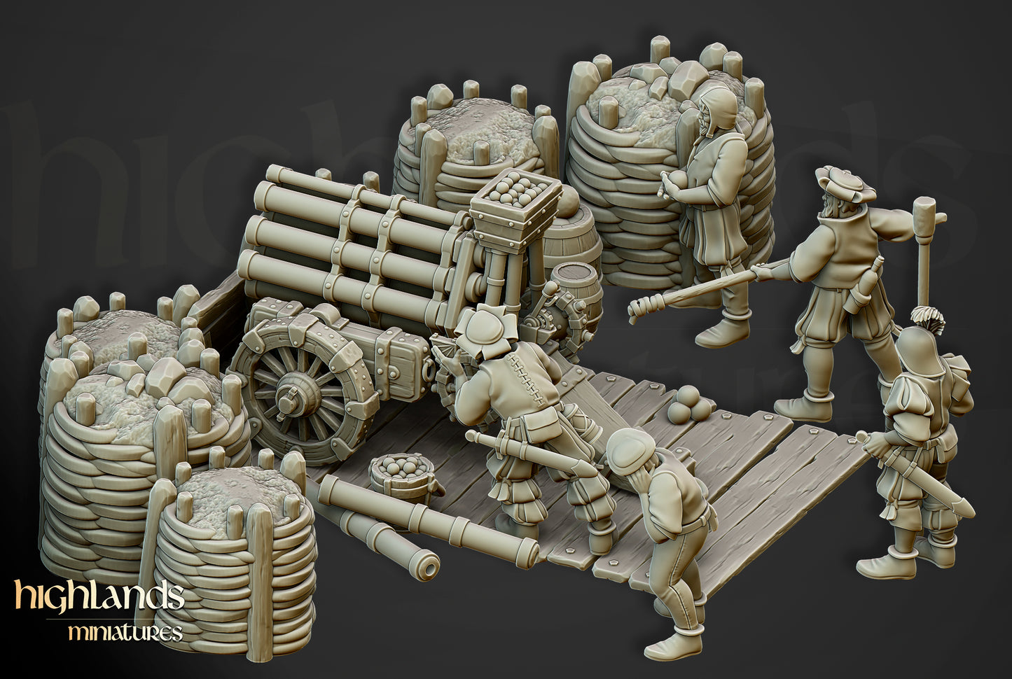 Sunland Artillery Battery - Highland Miniatures