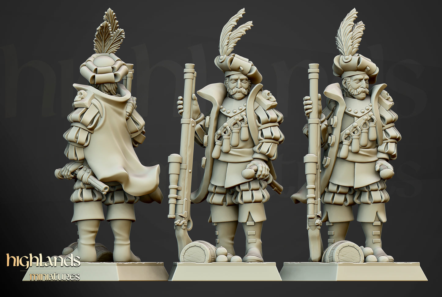 Sunland Otto von Schrute- Musketeer Sniper- Highland Miniatures