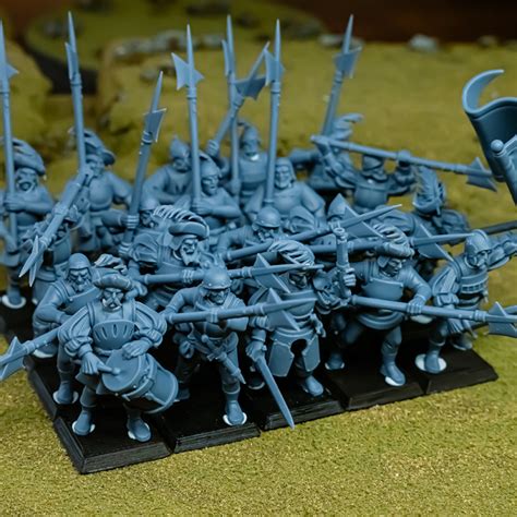 Sunland Troops with Halberds and Spears - Highland Miniatures
