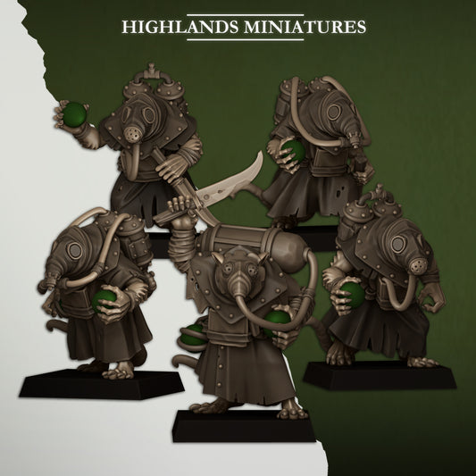 Sewer Vermin – Poison Carriers- Highlands Miniatures