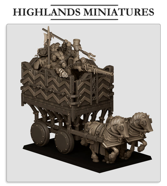 Sunland Armored Wagon - Highland Miniatures