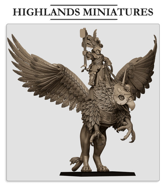 Sunland Emperor on Griffon - Highland Miniatures