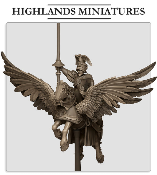 Sunland General on Pegasus - Highland Miniatures
