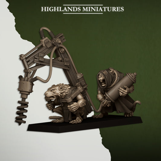 Sewer Vermin – Heavy Weapons Teams - Highland Miniatures