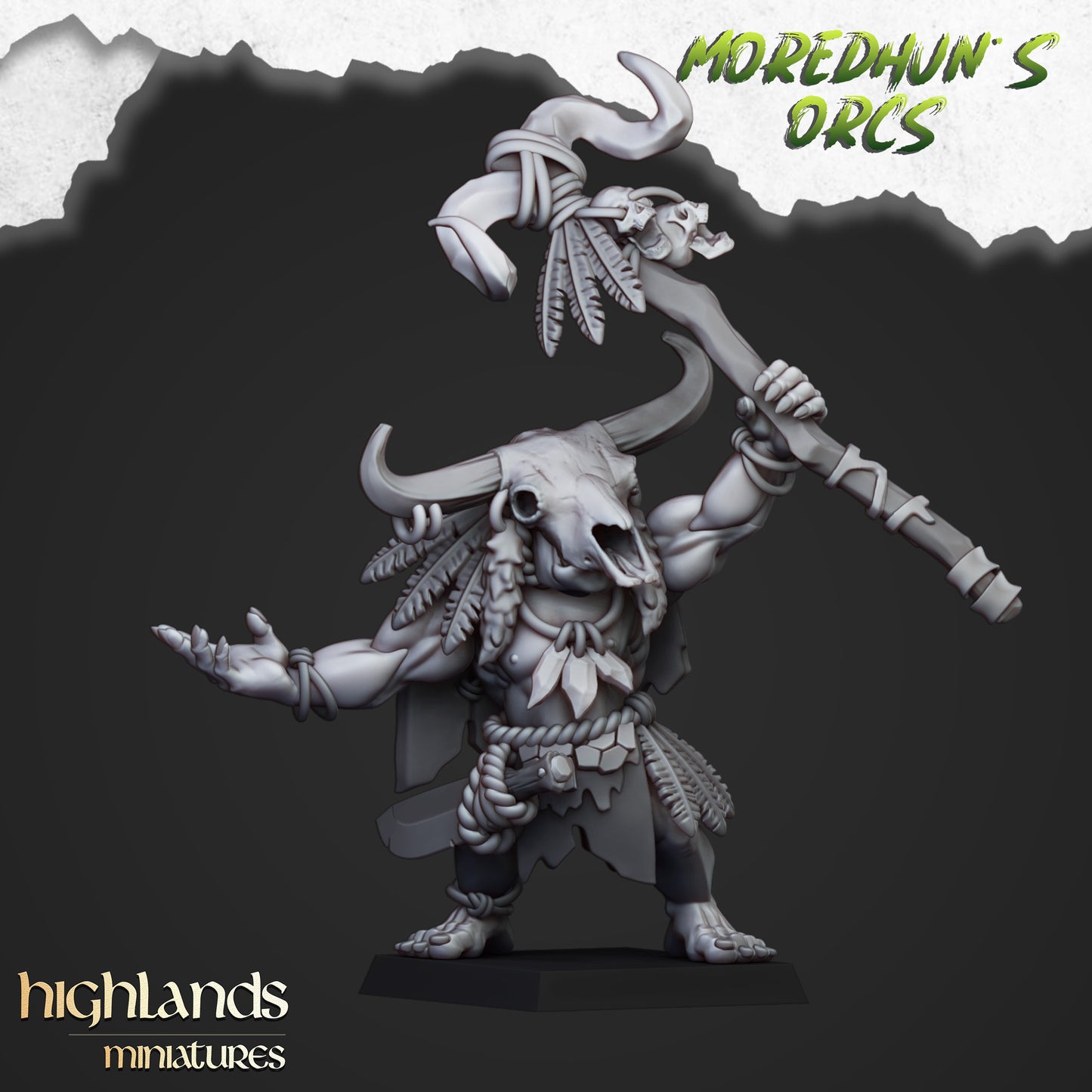 Cave Orc Shaman - Highland Miniatures