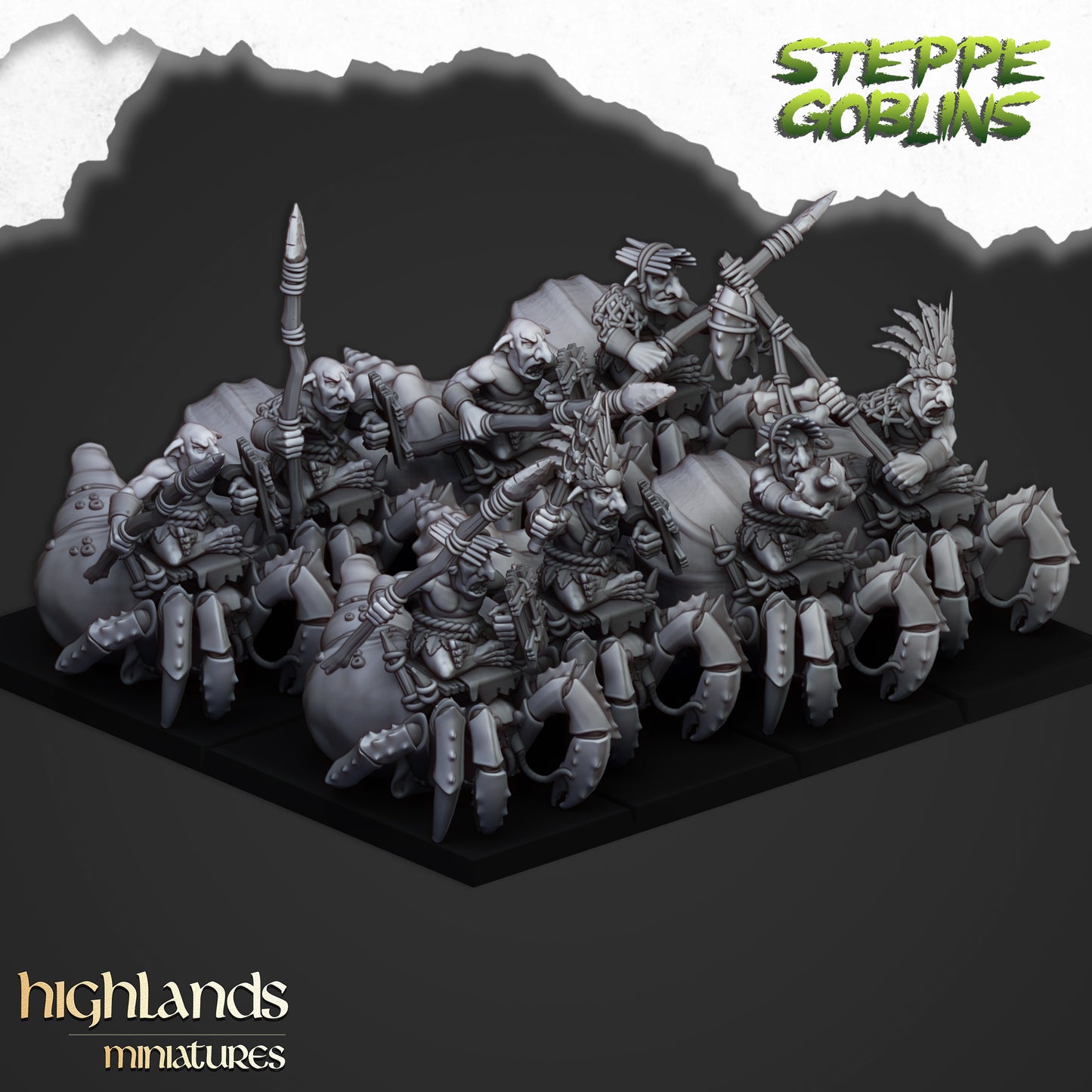 Mounted Coast Goblins - Highland Miniatures