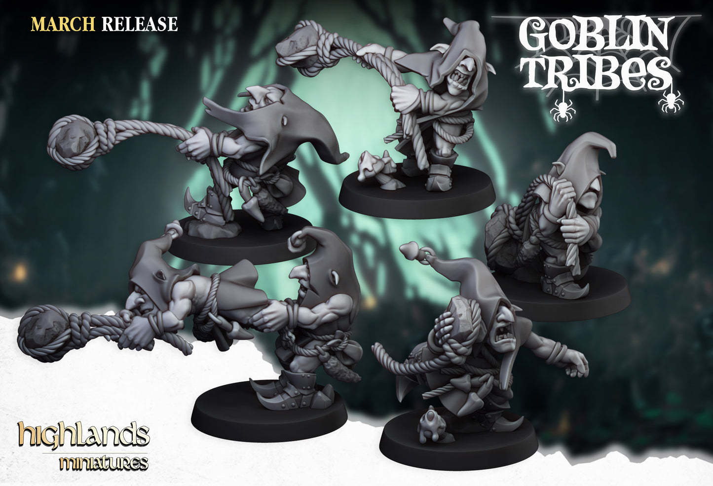 Swamp Goblins Stonethrowers - Highland Miniatures